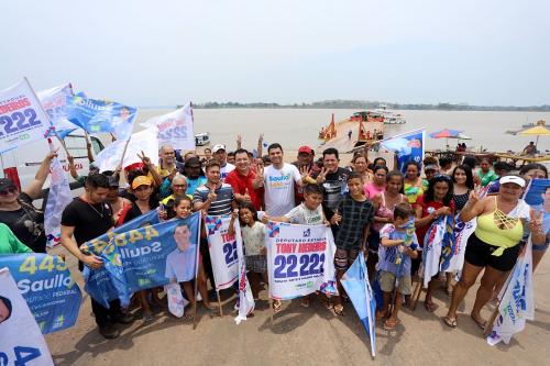 Saullo apresenta propostas de campanha em Careiro da Várzea e recebe apoio da população