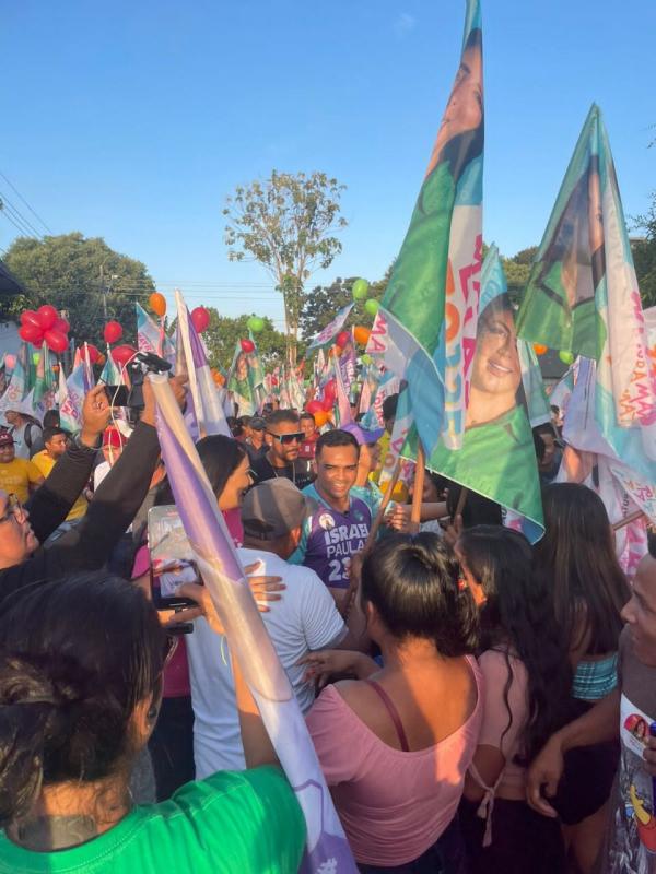 Israel Paulain e Mayra Dias fazem festa democrática em Nhamundá 