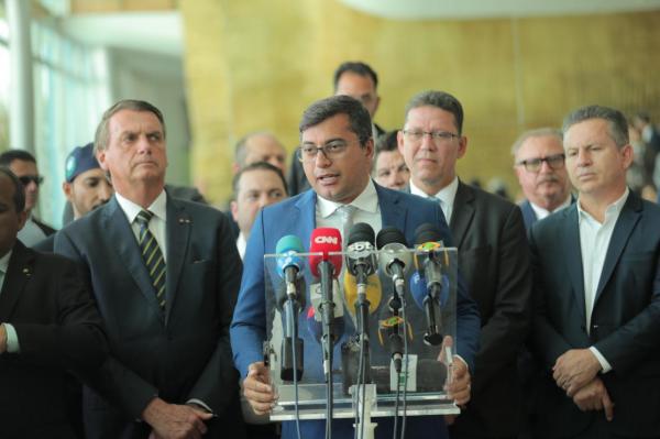 Wilson Lima reafirma apoio a Jair Bolsonaro, durante encontro com presidente em Brasília