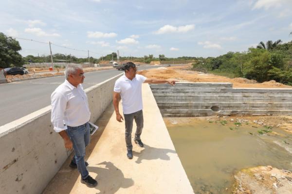 Governador Wilson Lima vistoria obras do Anel Viário Sul