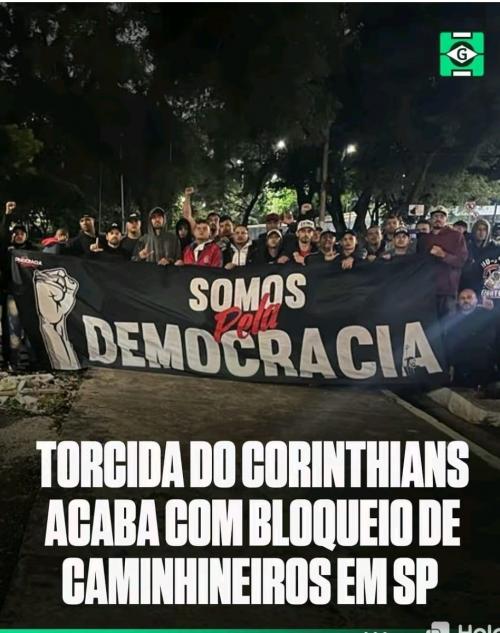 Redes vibram com ação de torcidas organizadas para desmontar bloqueios golpistas