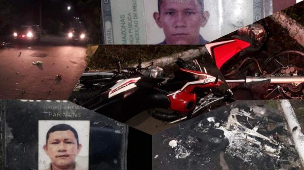 Dois mortos e uma mulher ferida em Parintins após colisão na estrada do Contorno