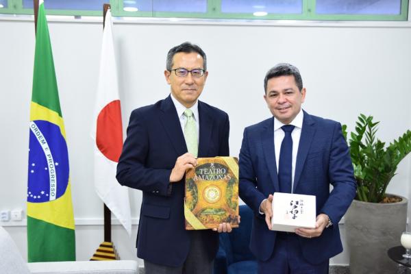 Vice-governador Tadeu de Souza e cônsul-geral do Japão alinham projetos de desenvolvimento para o AM