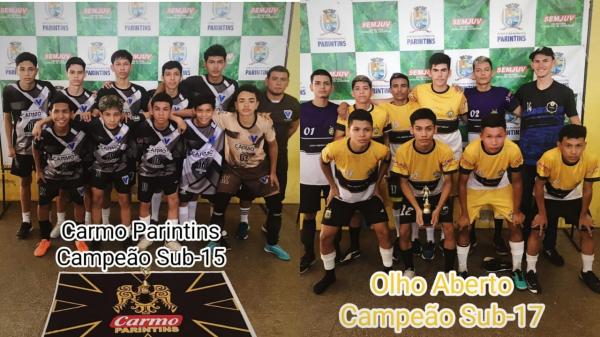 Carmo Parintins e Olho Aberto são campeões da I Copa Semjuv de Futsal de Base