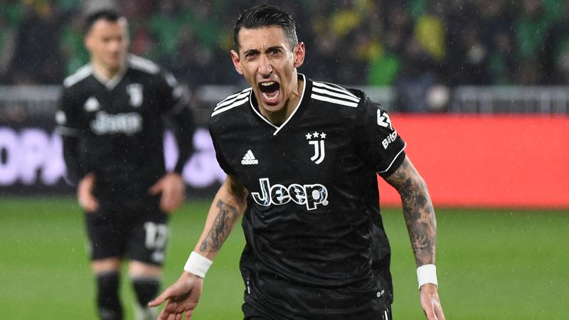 Coisa de craque: Di Maria coloca bola embaixo do braço e faz três gols para classificar a Juventus diante do Nantes