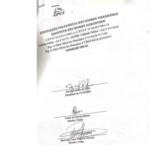 Conselho Fiscal do Garantido não apoia ação golpista e prorrogação do mandato de Antonio Andrade