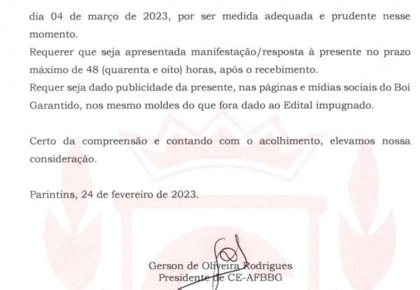 Conselho de Ética pede cancelamento do edital de autorização da prorrogação do mandato de Antonio Andrade no Garantido  ACESSE