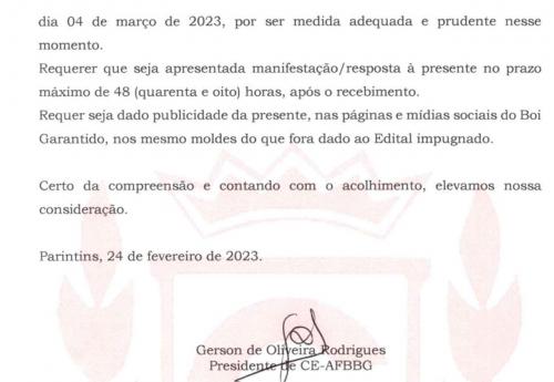 Conselho de Ética pede cancelamento do edital de autorização da prorrogação do mandato de Antonio Andrade no Garantido  ACESSE