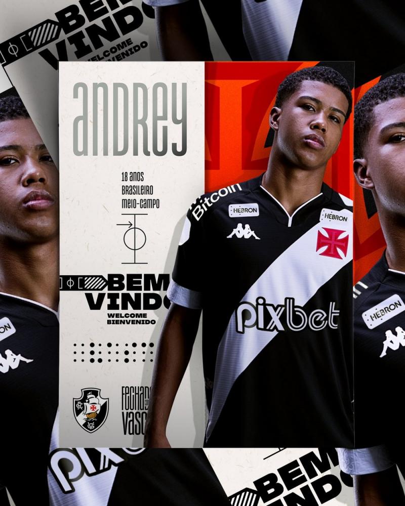 Vasco anuncia a volta de Andrey Santos