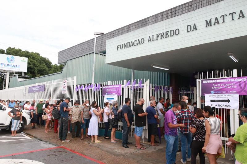 Fundação Alfredo da Matta tem aumento de 77% no número de atendimentos no primeiro mês do ano
