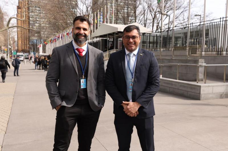 Em conferência da ONU, Wilson Lima destaca avanços do Estado para levar água potável aos amazonenses