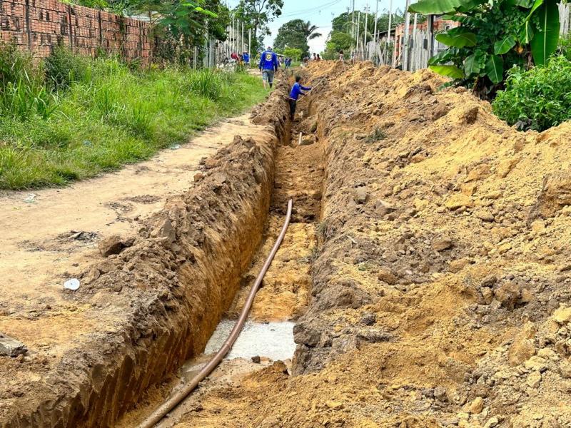 Prefeitura e SAAE expandiram mais de 7 mil metros de rede de água na zona urbana de Parintins, em 2023