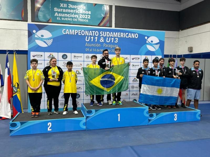 Mesatenistas amazonenses compõe Seleção Brasileira de Tênis de Mesa em campeonato Sul-Americano, no Paraguai