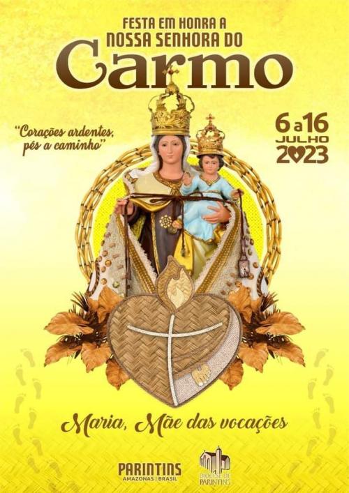 Cartaz da Festa de Nossa Senhora do Carmo 2023 é apresentado na Catedral