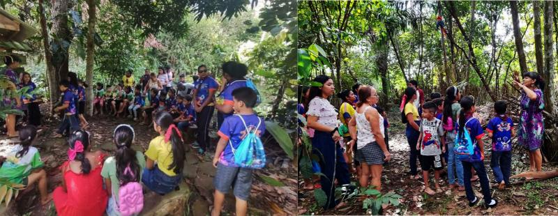 Aventureiros: Crianças vivem domingo de Aculhiação Ambiental no Cóio das Utopias