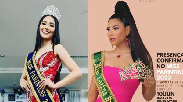 Miss Parintins 2023; Miss Latina Brasil e atual Miss Parintins participam da abertura no sábado 10/06