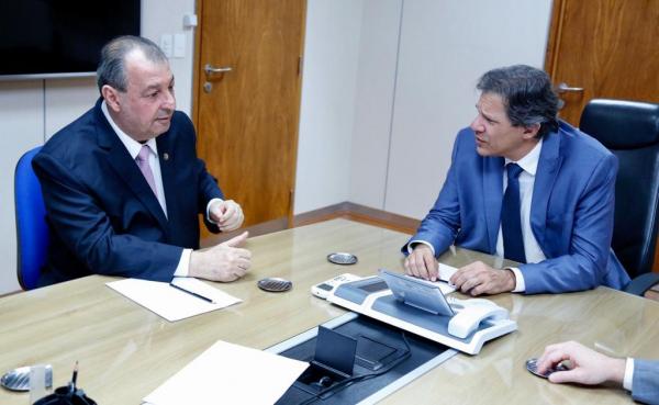 Senador Omar se reúne com Ministro Haddad e lideranças para discutir Arcabouço Fiscal