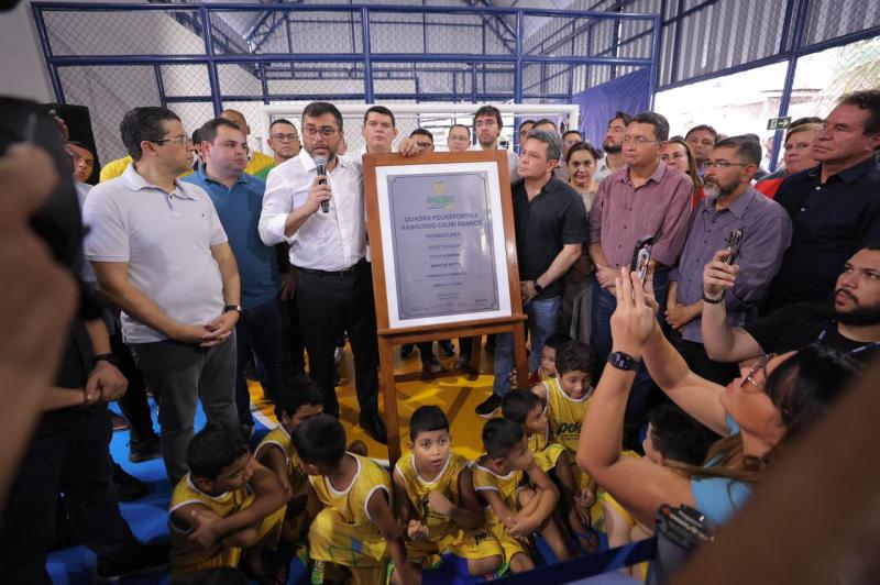 Governador Wilson Lima entrega novo espaço de lazer e esportes do bairro São Jorge, em Manaus