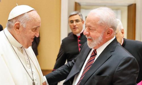 Lula e papa Francisco se encontram no Vaticano
