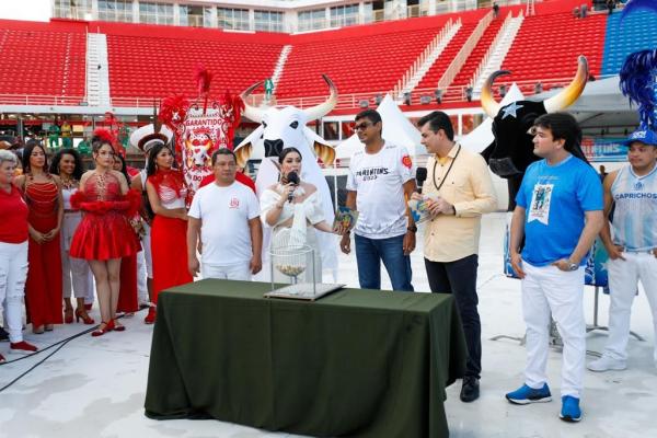 Ordem de apresentação dos bumbás é definida em sorteio na arena do Bumbódromo