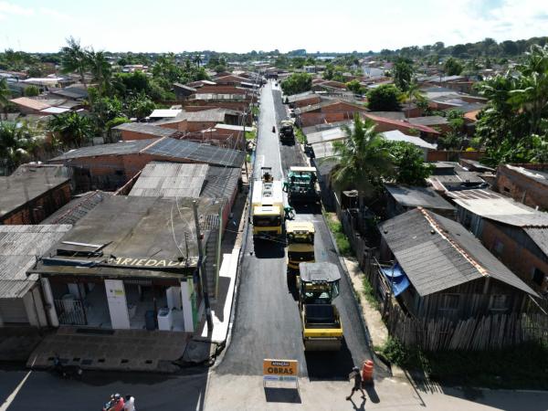 Governo do Amazonas avança com a pavimentação do sistema viário e de ramais em Parintins