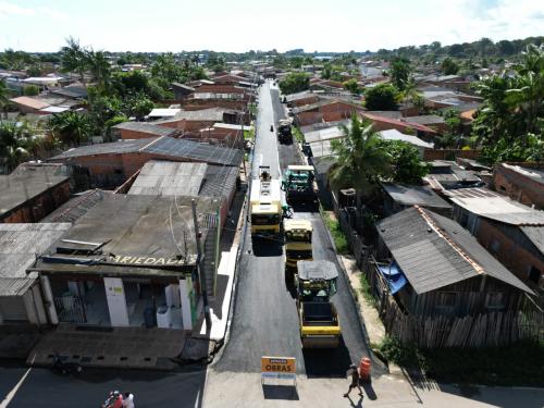 Governo do Amazonas avança com a pavimentação do sistema viário e de ramais em Parintins