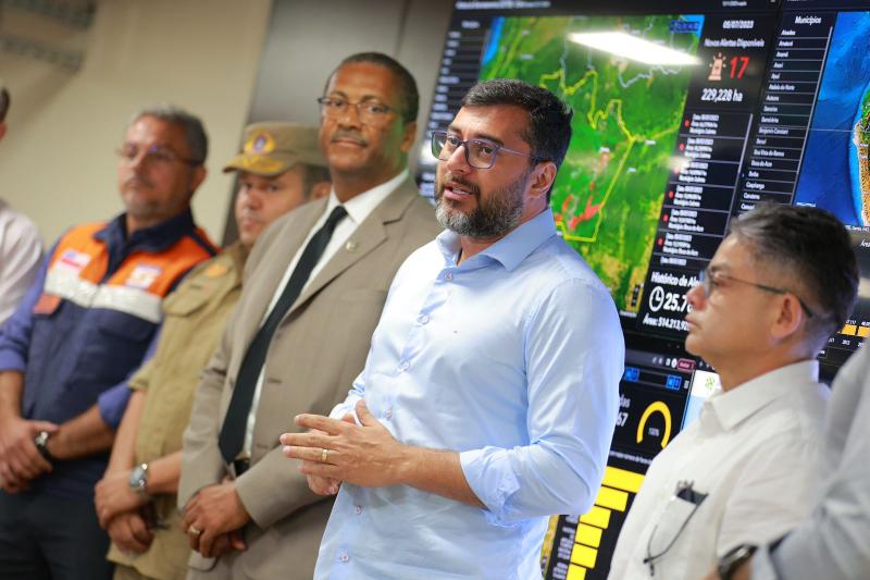 Wilson Lima apresenta ações do Governo do AM para o combate a queimadas durante a estiagem de 2023