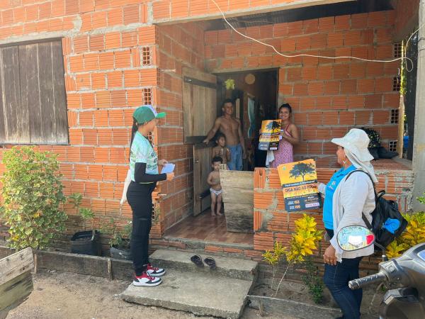 Abordagem de combate queimadas levou orientação aos moradores do Parananema