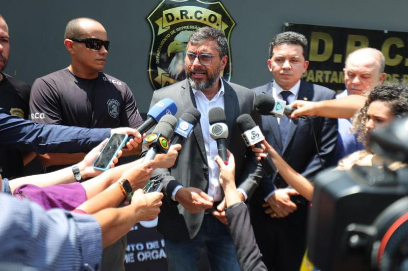 Durante apresentação da maior apreensão de cocaína da história do Amazonas, Wilson Lima destaca investimentos em Segurança Pública