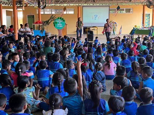 Sedema palestra sobre limpeza das praias para crianças do Centro Infantil Jaime Lobato 