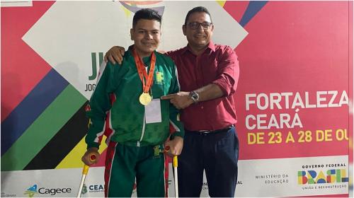 Parintinense Felipe Oliveira é ouro nos 800 metros livres nos Jogos do IFAM Nacional em Fortaleza 