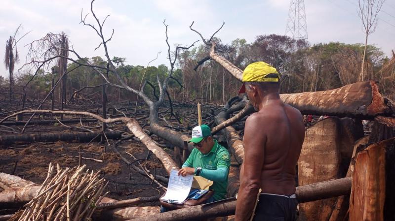 Sedema fiscaliza e orienta sobre queimadas na zona rural 