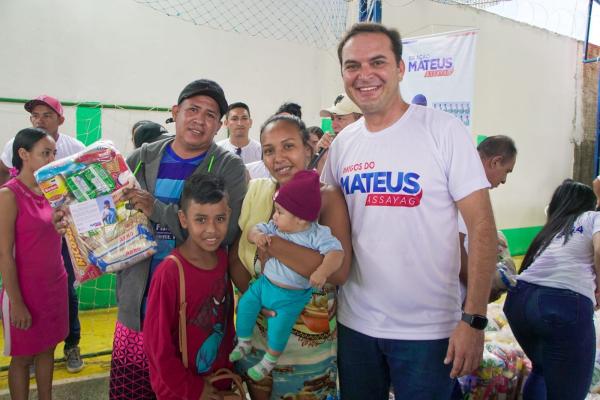 400 famílias parintinenses são beneficiadas com 3ª ação “Amigos do Mateus Assayag”