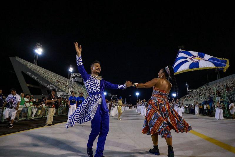 Carnaval na Floresta: Escolas de samba do Grupo Especial realizam ensaio técnico no sambódromo