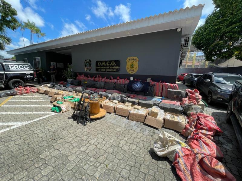 Forças de Segurança do Amazonas apreenderam mais de 7 toneladas de entorpecentes neste ano