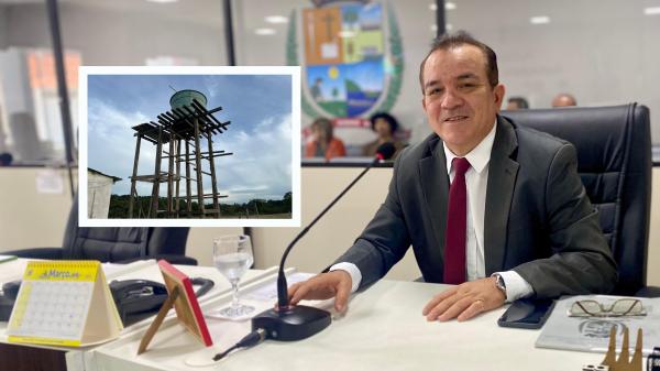 Massilon solicita manutenção no reservatório de água da comunidade de São Pedro do Mocambo do Arari
