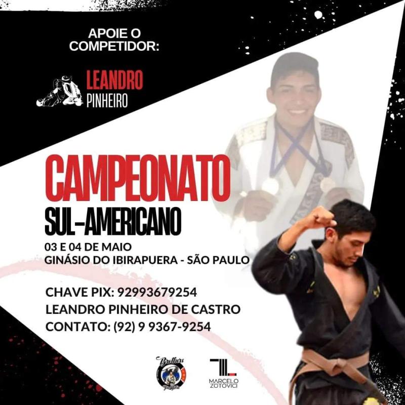 Atleta faz vaquinha para disputar o Sul-americano de Jiu-jitsu