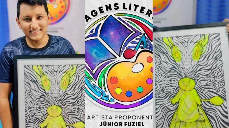 Desenhista retrata cotidiano parintinense inspirado em obras literárias e nas toadas de boi-bumbá