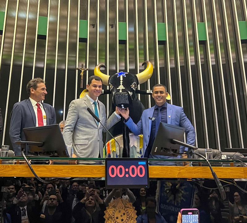 Em Brasília, Rossy Amoedo ressalta a importância econômica do Festival de Parintins para a população