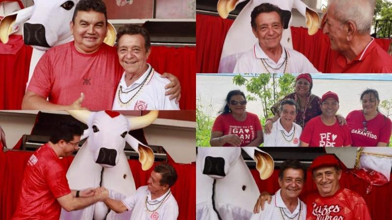 Garantido festeja ex-gestores, torcedores antigos do Boi da Baixa da Xanda