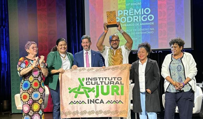 Instituto Cultural Ajuri recebe prêmio Rodrigo Melo Franco de Andrade, em Brasília