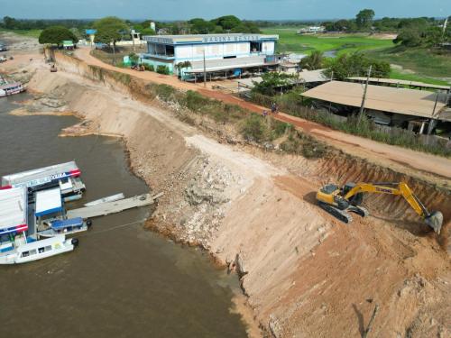 Muro de arrimo está em 15% de construção e MDR faz avaliação positiva do andamento da obra