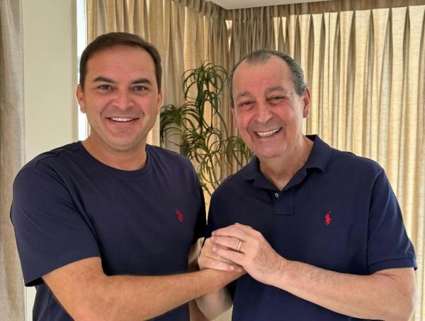 Senador Omar Aziz faz segunda reunião política com prefeito eleito Mateus Assayag