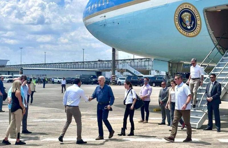 Em visita histórica ao Amazonas, governador Wilson Lima recepciona presidente dos Estados Unidos, Joe Biden