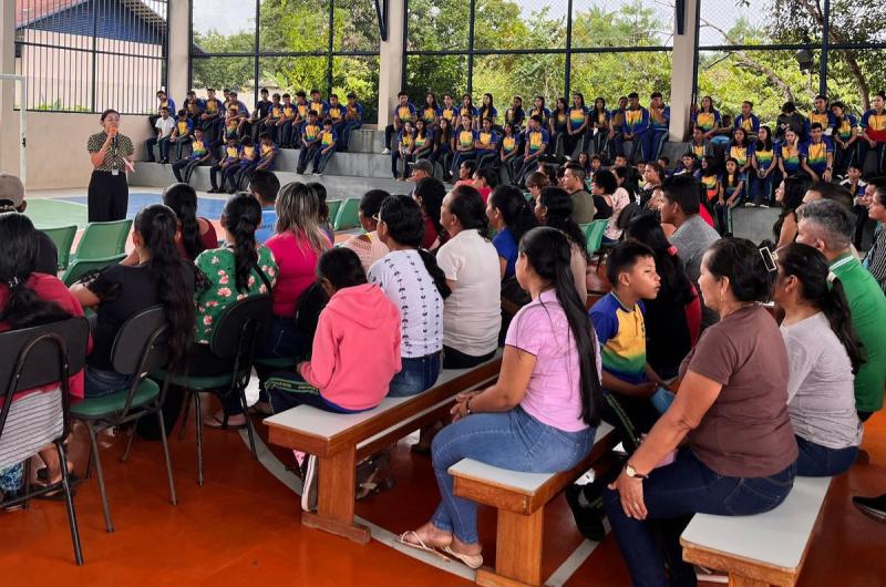 Coordenadoria de Educação leva ação itinerante à Agrovila do Caburi