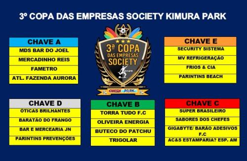 3ª Copa das Empresas Society Kimura Park inicia domingo (13)