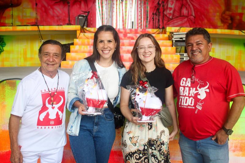 Boi Garantido recebe representantes da Natura, nova patrocinadora do Festival de Parintins