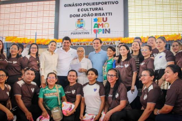 Mateus Assayag marca vários gols de boa gestão, diz Bi Garcia na inauguração do ginásio no Colégio Nossa Senhora do Carmo Mateus Assayag marca vários gols de boa gestão, diz Bi Garcia na inauguração do ginásio no Colégio Nossa Senhora do Carmo