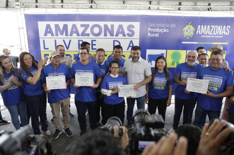 Governador Wilson Lima apresenta comitiva que representará o Amazonas em evento que oficializa estado livre da febre aftosa sem vacinação Governador Wilson Lima apresenta comitiva que representará o Amazonas em evento que oficializa estado livre da febre aftosa sem vacinação