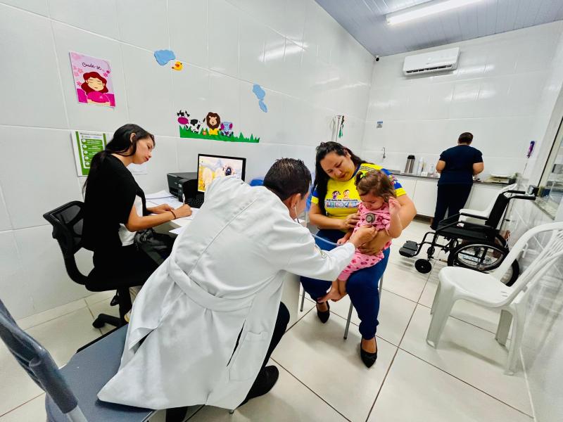 Parceria entre Educação e Saúde garante atendimento pediátrico na Creche Paula do Carmo